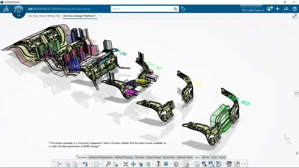 CATIA Stamping Die Face Design untuk perencanaan proses stamping