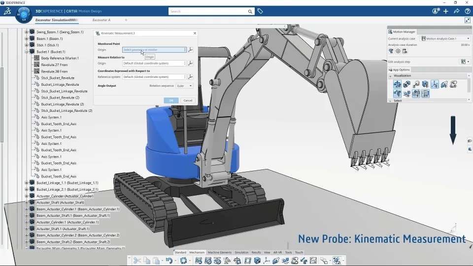 Simulasi gerak mekanisme 3D dengan CATIA Motion Designer